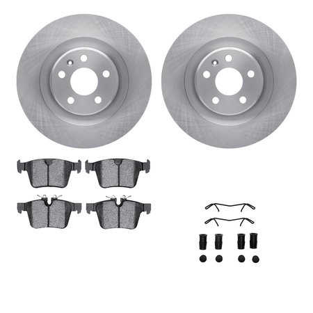 DYNAMIC FRICTION CO 6512-27317, Rotors with 5000 Advanced Brake Pads includes Hardware 6512-27317